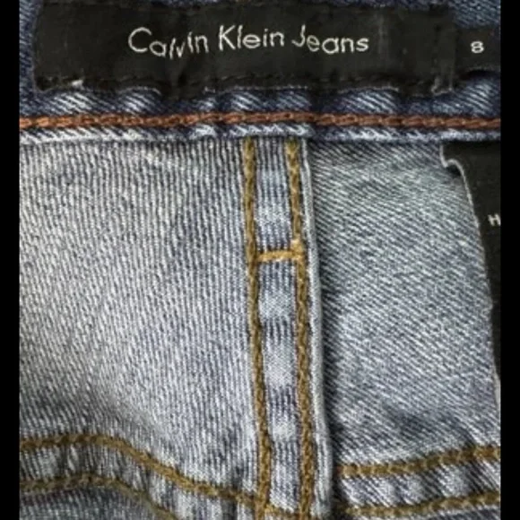 Calvin Klein Blue Bootcut Jeans with Vintage Wash 184 - Picture 5 of 8